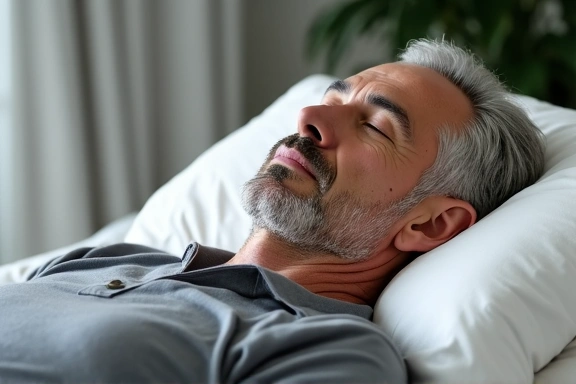 Man practicing progressive muscle relaxation